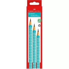 Ecolapis Grafite Sparkle Azul C/12 Uni Spkaz Faber-Castell       