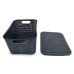 Caixa Organizador Rattan Com Tampa Preto 7L 25588 Arqplast