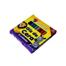Giz de Cera 12 Cores 304 Alcalex
