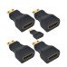 Adaptador HDMI Fêmea x Mini HDMI Macho com 5 UN