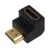 Adaptador HDMI 90 Graus em L Macho x Fêmea