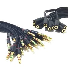 Adaptador Cabo Fone e Microfone P3 x P2 20 Unidades Star 