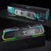 Caixa de Som Preta RGB USB para PC e Notebook N-169B Aula