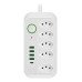 Extensao Eletrica 250V 10A 5 Tomadas 3P 4 Usb 1 Usb-C 2M Branca Bm-8696 B-Max