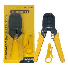 Alicate De Crimpagem Com Catraca Rj11 Rj12 Rj45 Bom-1703 Bomder