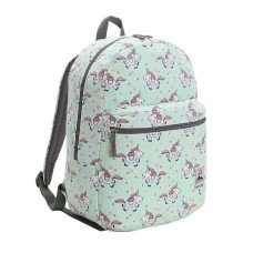 Mochila Republic Vix Verde Com Unicornios CG30434