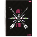 Caderno 160 Folhas 10 Matérias Capa Dura Cliff Feminino Foroni