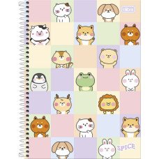 Caderno 160 Folhas 10 Matérias Capa Spice Feminino Tilibra