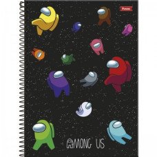 Caderno 80 Folhas 1 Matéria Capa Dura Among US Foroni 