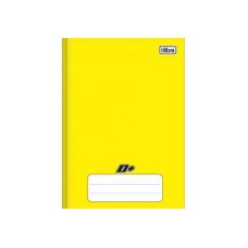 Caderno Brochura 1/4 48 Folhas Capa Dura Amarelo Tilibra