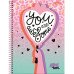 Caderno Universitário 80 Folhas 1x1 Capa Dura Aps Teen Foroni