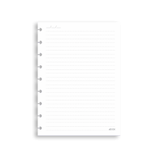 Refil Folhas Pautadas para Caderno de Disco Médio 40fls Adox