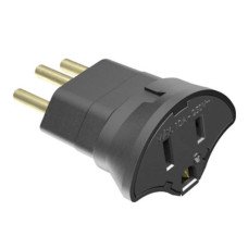 Adaptador De Tomada 2p+t Sms - Tomada Padrão Novo - 64120