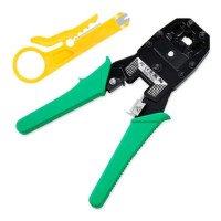 Alicate com Catraca para Crimpar RJ45 RJ11/RJ12 OB-315