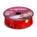 Fita Cetim 22mm Natal Estrelas Vermelhas e Bolas Decorativas 10 Metros Progresso
