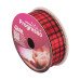 Fita Cetim 30mm Natal Xadrez Vermelho e Preto 10 Metros Progresso