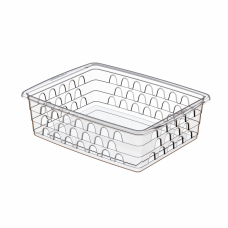 Cesto Multiuso Grande Transparente 1119 Uphouse