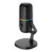 Microfone Haylou Gx1 Rgb Para Streaming Preto