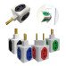 Adaptador De Tomada Colorido Bob 3 tomadas 10A e 1 tomada 20A