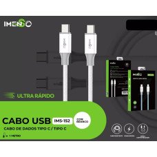 Cabo Usb-C Para Usb-C Prata 1M 60W Ims-152 Imenso