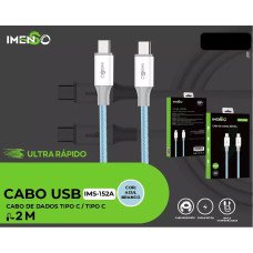 Cabo Usb-C Para Usb-C Azul 2M Ims-152A Imenso