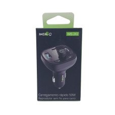 Carregador Veicular 50W E Transmissor Fm Bluetooth Ims-242 Imenso