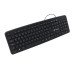 Teclado USB Multimídia KB-M40BK Preto C3 Tech