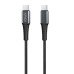 Cabo Usb-C Para Usb-C Preto 1M 60W Kd-19cc Kaidi