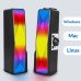 Caixa De Som 2.0 10W Rms Preta Com Rgb Usb e P2 Kp-Ro825 Knup
