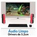 Caixa De Som 2.0 10W Rms Preta Com Rgb Usb e P2 Kp-Ro825 Knup