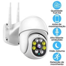Câmera Segurança Externa Wifi Full Hd 1080P Sc-B12 It Blue
