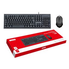 Teclado e Mouse USB com Fio MKT-01713 Tomate