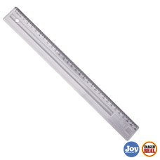 Regua Plástica 30cm Cristal Dellocolor