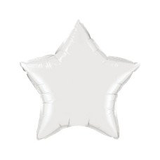 Balão Metalizado Estrela Branco 18' 45cm 8651 Make+