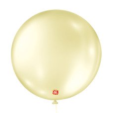 Balão Nº5 Perolado Amarelo com 25un São Roque
