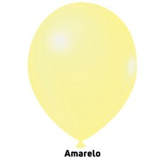 Balão Nº9 Candy Colors Amarelo com 25un Joy
