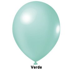 Balão Nº9 Candy Colors Verde com 25un Joy
