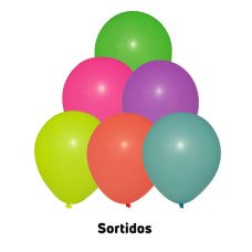 Balão Nº9 Neon Sortido com 25un Joy