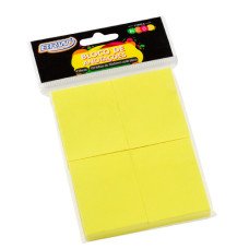Bloco Post it 38x51mm com 4 Unidades Amarelo Neon 100fls BRW