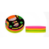 Bloco Post it 70x70mm Colorido Round Neon BA7002 200fls BRW