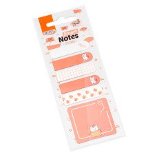 Kit marcador de páginas e post it 45x45mm 12x45mm Gato 20fls BRW