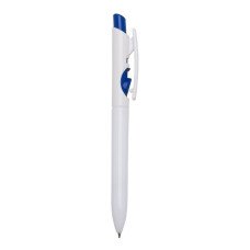 Caneta para Personalizar Branco com Azul 10 unidades