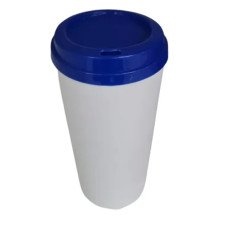 Copo Eco Branco 450 ml Com Tampa Bucks Azul