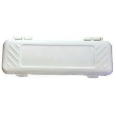 Estojo Escolar Plástico Branco
