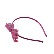 Tiara Infantil com borboleta rosa