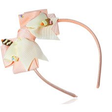 Tiara Infantil laço com detalhe confeitaria