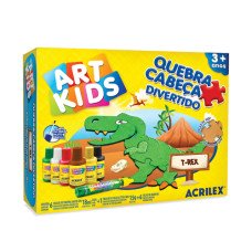 Jogo Quebra Cabeça Divertido T-rex 40061 Acrilex