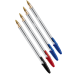 Caneta Esferográfica Cristal 1.0mm 2 Azul Preta e Vermelho Bic