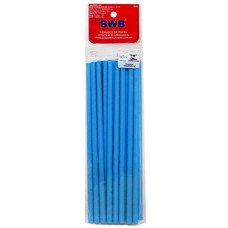 Canudo de Papel Azul 5,5mmx19,5cm com 20 Unidades BWB