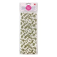Canudo de Papel Kiwi 6mmx20cm 4356 com 12 Unidades Make+